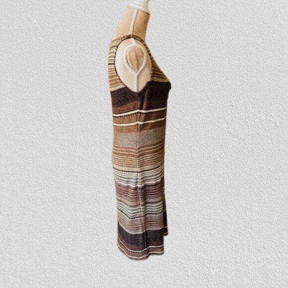 Vintage Lauren Ralph Lauren Midi Boho Southwest Sweater Dress Petite Medium - Picture 4 of 6